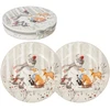 Home4You Lėkštės MIA SNOW D26cm 2vnt dovanų dėžutėje