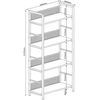Home4You Lentynėlė HECTOR 60x28xH121cm, uosio/juoda