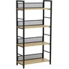 Home4You Lentynėlė HECTOR 60x28xH121cm, uosio/juoda