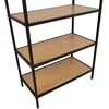 Fotelis Home4You Lentynėlė HEDVIG 63x33xH152cm, uosio/juoda