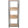 Home4You Lentyna DIMITRA 40x40xH124cm Rustic stiliaus Juoda