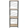 Home4You Lentyna DIMITRA 40x40xH124cm Rustic stiliaus Juoda