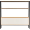 Fotelis Home4You Lentyna NATE 125,5x32xH117cm, ąžuolas