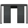 Home4You Louvered sieninė plokštė 0,6x30,9x232,5 cm balta aliuminis