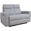 Sofa Home4You Reglaineris MORA, 2-vietė, pilka