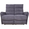 Fotelis Home4You Atlošiama sofa BOWERS 2-vietė Su elektriniu mechanizmu Melsvai pilka