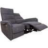 Fotelis Home4You Atlošiama sofa BOWERS 2-vietė Su elektriniu mechanizmu Melsvai pilka