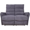 Home4You Atlošiama sofa BOWERS 2-vietė Su elektriniu mechanizmu Melsvai pilka