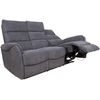 Home4You Sofa-reglaineris BOWERS 3 vietų Elektrinis Melsvai Pilka