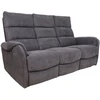 Fotelis Home4You Sofa-reglaineris BOWERS 3 vietų Elektrinis Melsvai Pilka