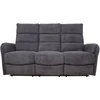 Fotelis Home4You Sofa-reglaineris BOWERS 3 vietų Elektrinis Melsvai Pilka