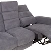 Home4You 3 vietų sofa BOWERS su elektriniu mechanizmu, melsvai pilka