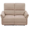 Home4You Dvivietė sofa DAMIKA su elektriniu mechanizmu, šviesiai ruda