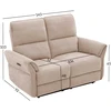 Home4You Sofa-reglaineris DAMIKA Dvivietė Šviesiai ruda