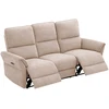 Home4You Sofa-reglaineris DAMIKA Trivietė Šviesiai ruda