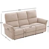 Home4You Sofa-reglaineris DAMIKA Trivietė Šviesiai ruda
