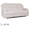 Home4You Reglaineris-sofa su elektriniu mechanizmu FELICIA 3-vietų Natūrali balta