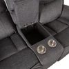 Fotelis Home4You Sofa su atlošu GENTRY 2-vietė, mechaninė, pilka