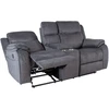 Fotelis Home4You Sofa su atlošu GENTRY 2-vietė, mechaninė, pilka
