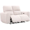 Home4You Dvivietė sofa MATIAS su elektriniu mechanizmu, šviesiai smėlio spalvos
