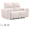 Home4You Sofa su reglaineriu MATIAS Dvivietė Šviesiai smėlio