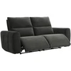 Home4You Sofa su reglaineriu MATIAS Trivietė Tamsiai pilka