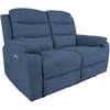 Sofa Home4You Elektrinis reglaineris MIMI , 2-vietis, mėlynas