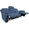 Sofa Home4You Elektrinis reglaineris MIMI, 3-vietu, mėlynas