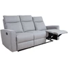 Sofa Home4You Elektrinis reglaineris MORA, 3-vietis, pilkas