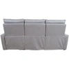 Sofa Home4You Elektrinis reglaineris MORA, 3-vietis, pilkas
