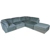 Home4You Modulinė sofa „SAMOA“, 5 dalių, vandenyno žalios spalvos