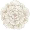 Home4You Padėkliukas ROSE D38cm, aukso spalvos