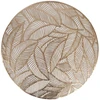 Home4You Kilimėlis ROUND LEAF D38cm, auksinis