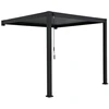 Home4You Pavėsinė MIRADOR-111 3012.5x3927x2508 cm tamsiai pilkas aliuminis