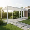 Home4You Pavėsinė MIRADOR-111 3012.5x5914x2508 mm balto aliuminio