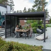 Home4You GAZEBO MIRADOR pavėsinė 3x3x2,5m, tamsiai pilkos spalvos