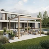 Home4You Pavėsinė MIRADOR-111 3x4m Šviesios medienos imitacija