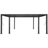 Home4You Dark Pavėsinė MIRADOR-111 su žaliuzinėmis sienelėmis 3x6m, tamsiai pilka