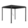 Home4You Pavėsinė MIRADOR-80 298.5x298.5x240 cm tamsiai pilkas plienas