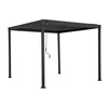 Home4You Pavėsinė MIRADOR-80 298.5x298.5x240 cm tamsiai pilkas plienas