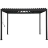 Home4You Pavėsinė MIRADOR-88 297.2x359.2x240.8 cm tamsiai pilkas aliuminis