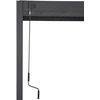 Home4You Pavėsinė MIRADOR-88 297.2x359.2x240.8 cm tamsiai pilkas aliuminis