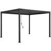 Home4You Pavėsinė MIRADOR-88 297.2x359.2x240.8 cm tamsiai pilkas aliuminis
