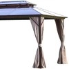 Home4You Pavėsinė Gazebo SUNSET 3x4x2/2,7m, ruda spalva