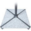 Home4You Parasol Akmenys skėčio pagrindui 4 vnt. / 34 kg, granitas
