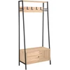 Home4You Prieškambario lentyna HANNES 84x40xH180cm Rustic melaminas
