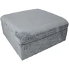 Home4You Ottoman SAMOA 91x91xH46cm, pilkas
