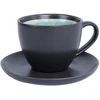 Home4You Mėlyna Cup/saucer RITA 300ml, juodas/mėlynas