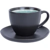 Home4You Mėlyna Cup/saucer RITA 300ml, juodas/mėlynas