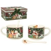 Home4You Puodeliai MIA CATS 2vnt. H6,8cm 280ml, dovanų dėžutėje